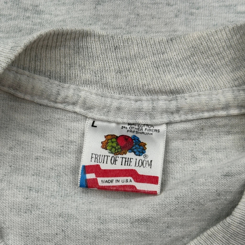 Nrms Physical Education Fruit Of The Loom College T-Shirt - Large Grey Cotton - Image 3