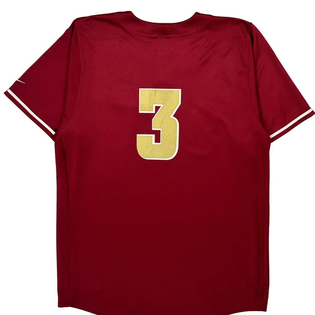 Number 3 Nike Jersey - Large Red Polyester - Image 6