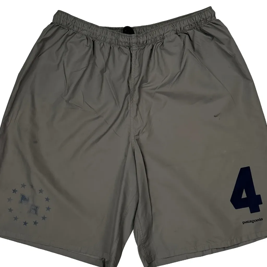 Number 4 Print Patagonia Sport Shorts - Medium Gray Polyester - Image 4