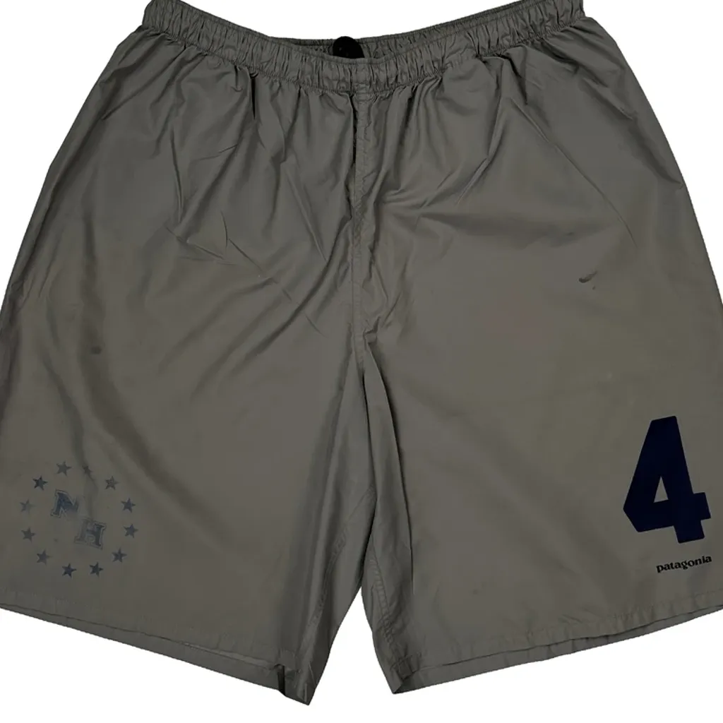 Number 4 Print Patagonia Sport Shorts - Medium Gray Polyester - Image 5