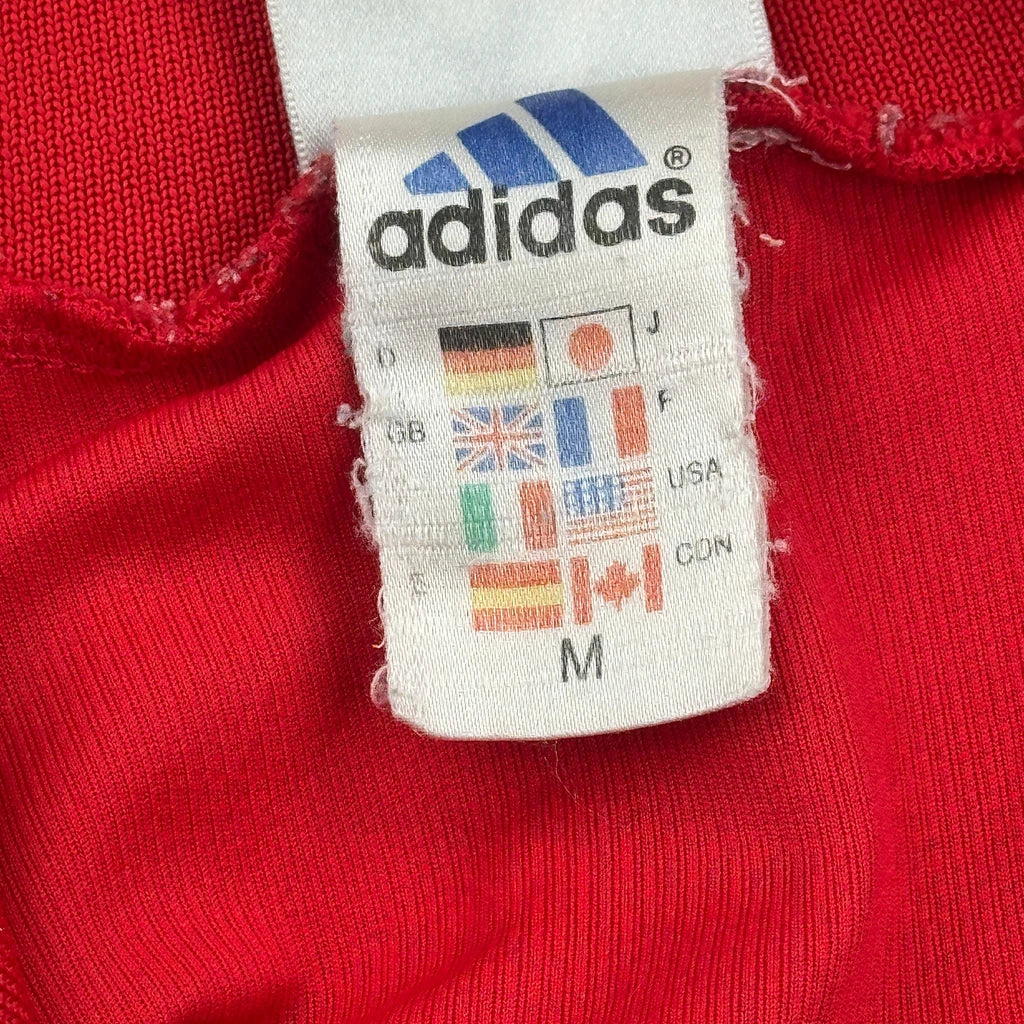 Number 6 Adidas Football Shirt - Medium Red Polyester - Image 3