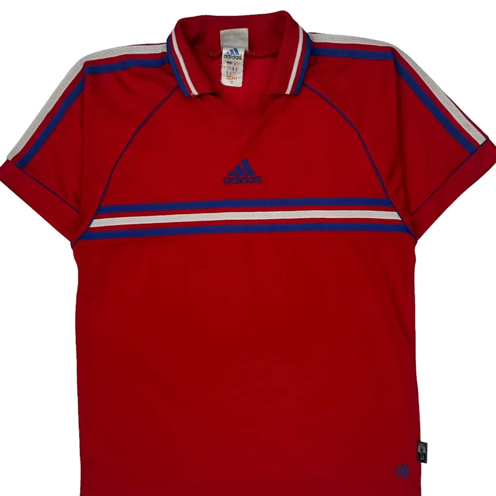 Number 6 Adidas Football Shirt - Medium Red Polyester - Image 4