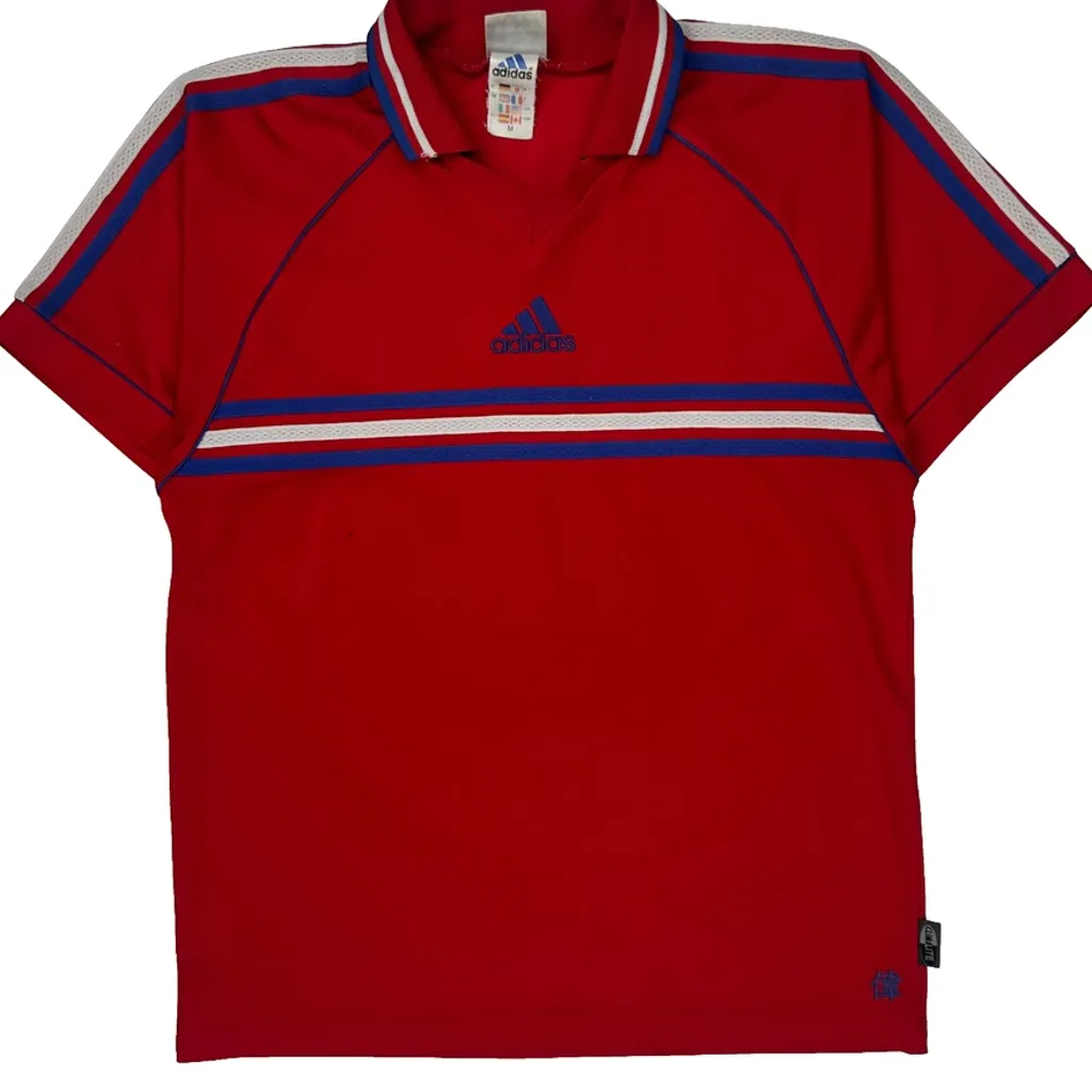 Number 6 Adidas Football Shirt - Medium Red Polyester - Image 5