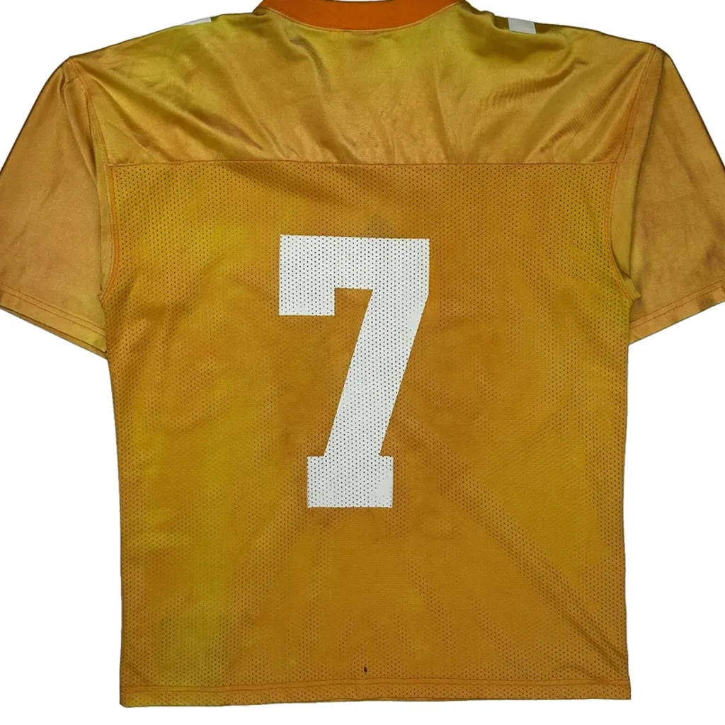 Number 7 Adidas Nfl Football Shirt - Large Yellow Polyester - Image 6