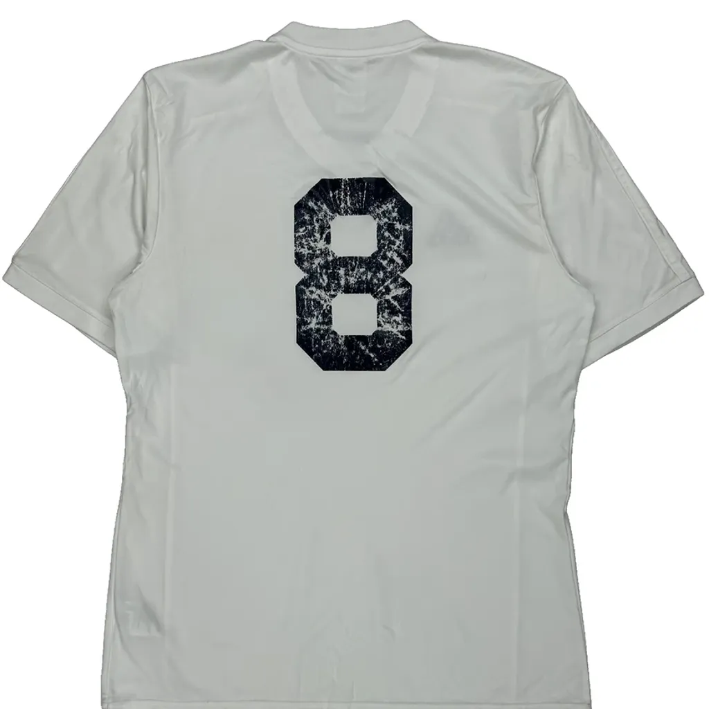 Number 8 Adidas Football Shirt - Medium White Polyester - Image 6