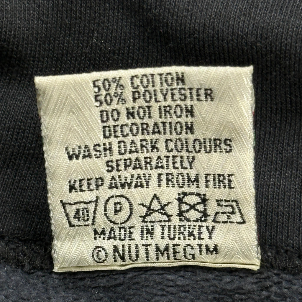 Nutmeg Collared 1/4 Zip - XL Black Cotton Blend - Image 4