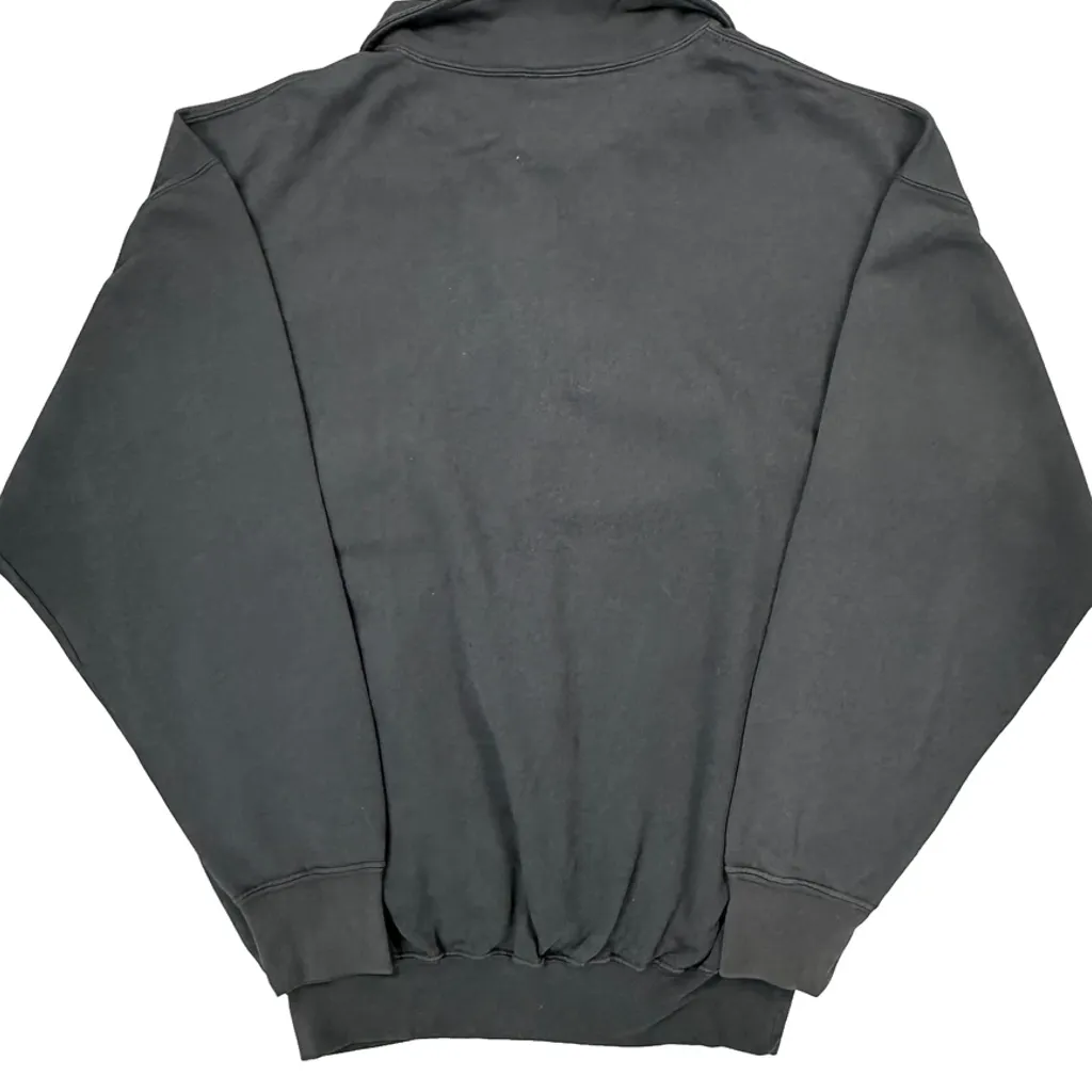 Nutmeg Collared 1/4 Zip - XL Black Cotton Blend - Image 7