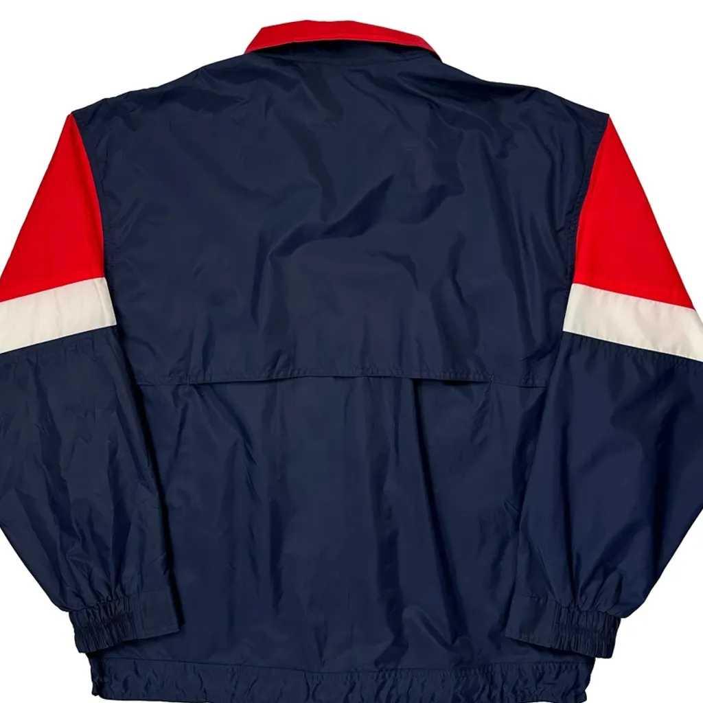 Nutmeg Nascar Windbreaker - Large Navy Nylon - Image 6