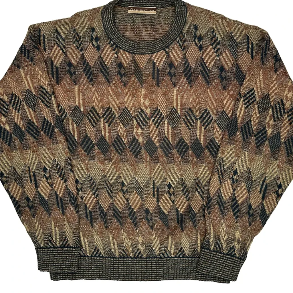 Oak & Clay Jumper - 2XL Brown Acrylic - Image 4