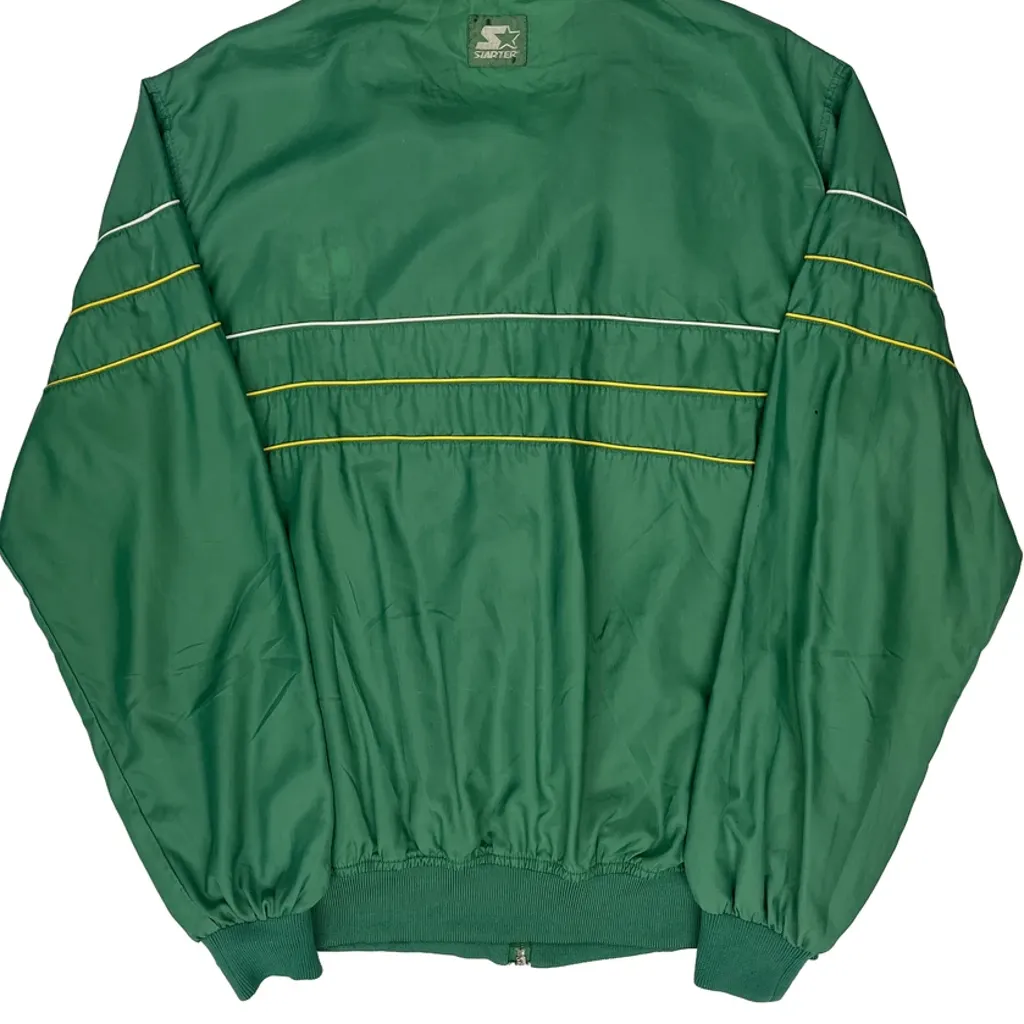 Oakland Athletics Starter Track Jacket - XL Green Nylon - Image 7