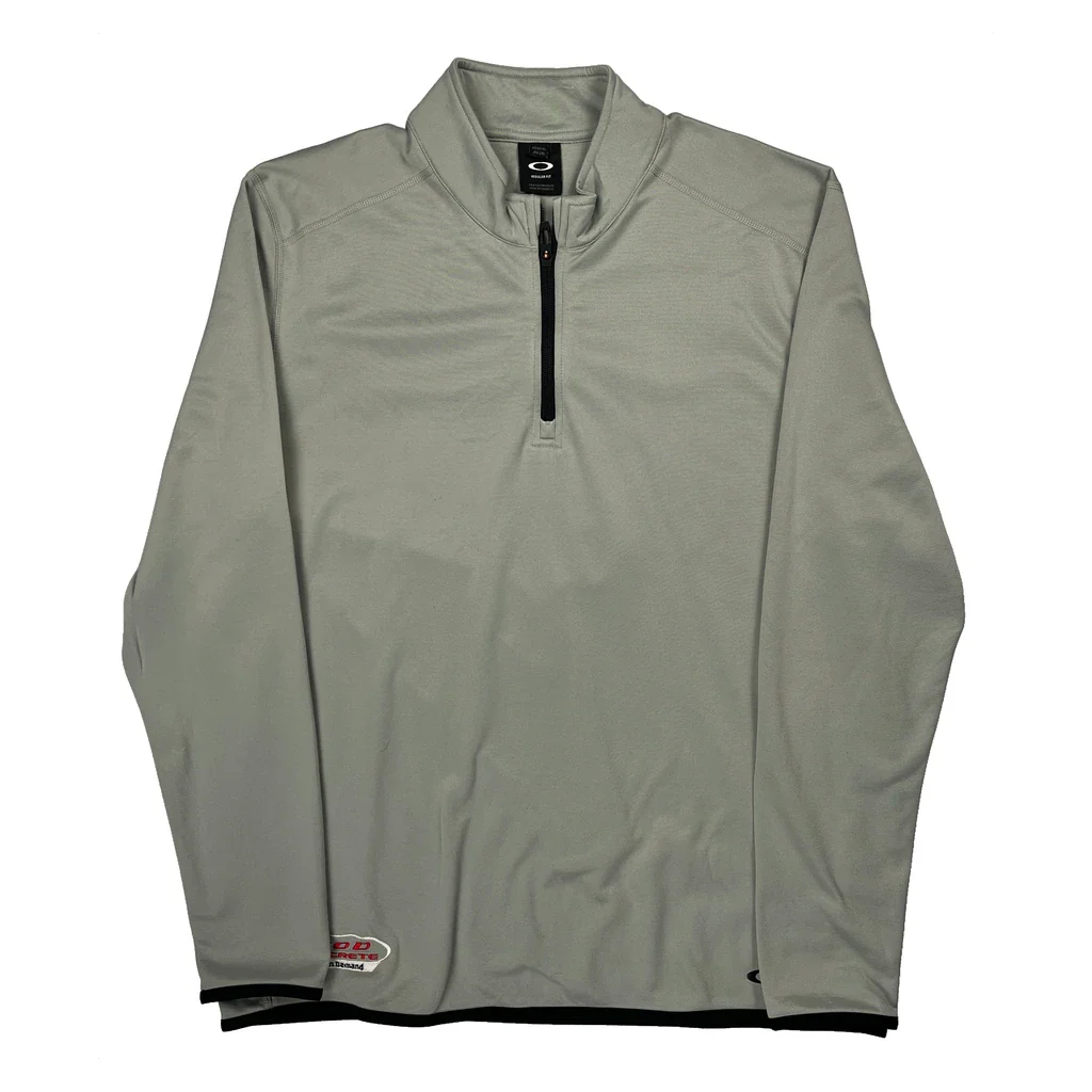 Oakley 1/4 Zip - XL Grey Polyester