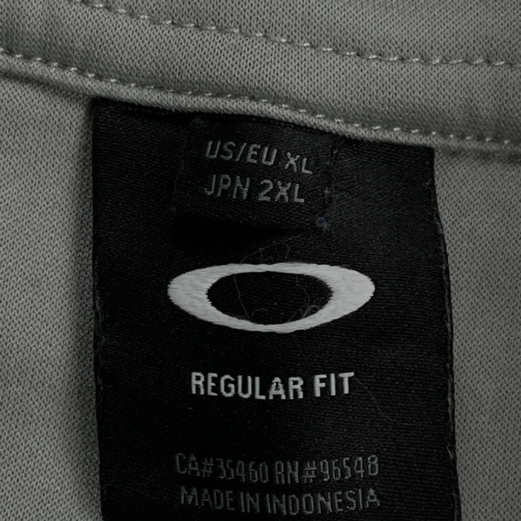 Oakley 1/4 Zip - XL Grey Polyester - Image 3
