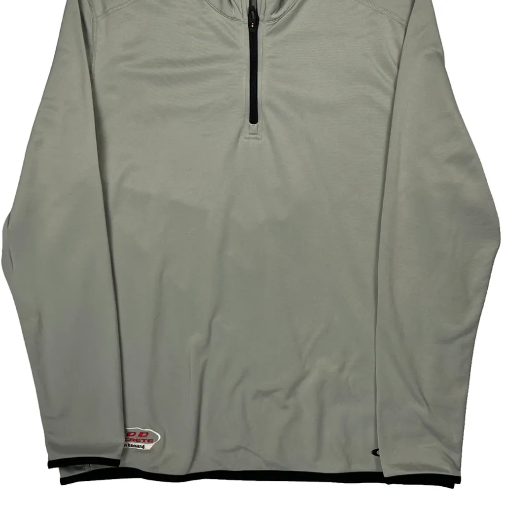 Oakley 1/4 Zip - XL Grey Polyester - Image 4
