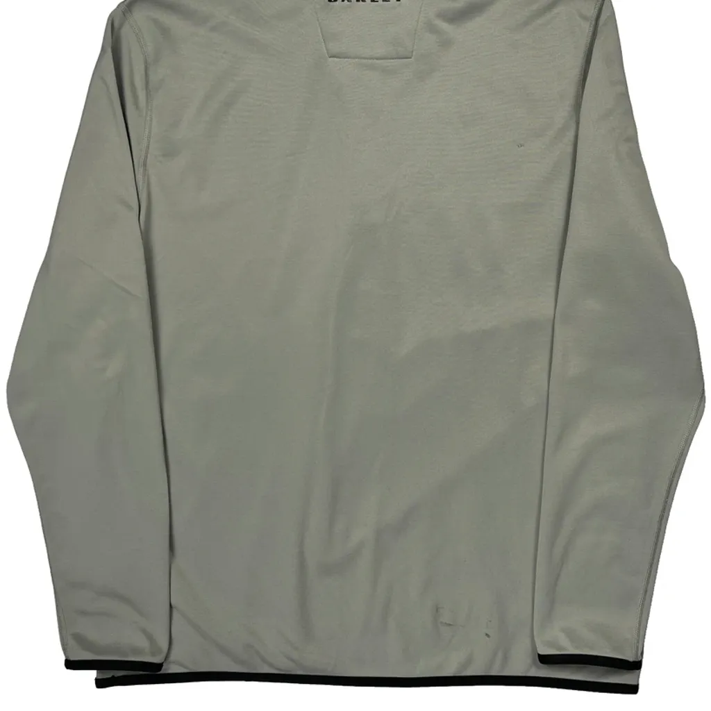 Oakley 1/4 Zip - XL Grey Polyester - Image 6