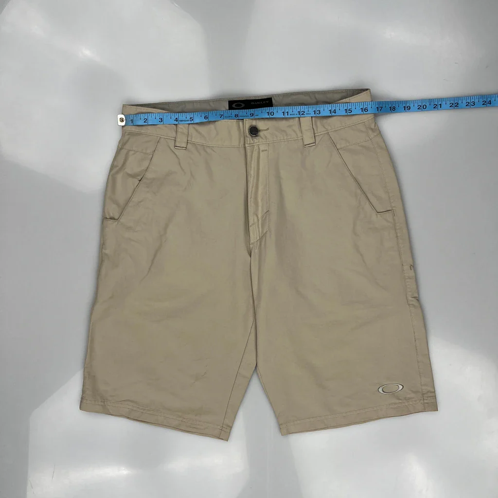 Oakley Chino Shorts - 33W 10L Beige Cotton - Image 3