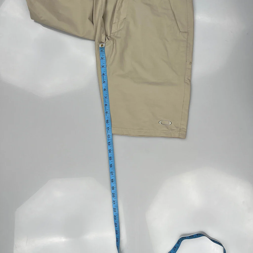 Oakley Chino Shorts - 33W 10L Beige Cotton - Image 5