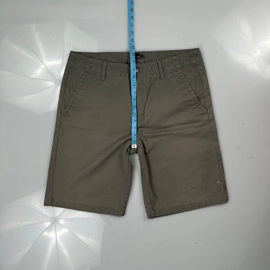Oakley Chino Shorts - 36W 11L Grey Cotton - Image 4