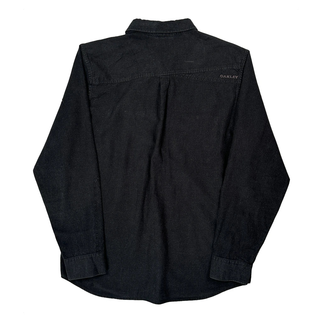 Oakley Denim Shirt - Medium Black Cotton - Image 2