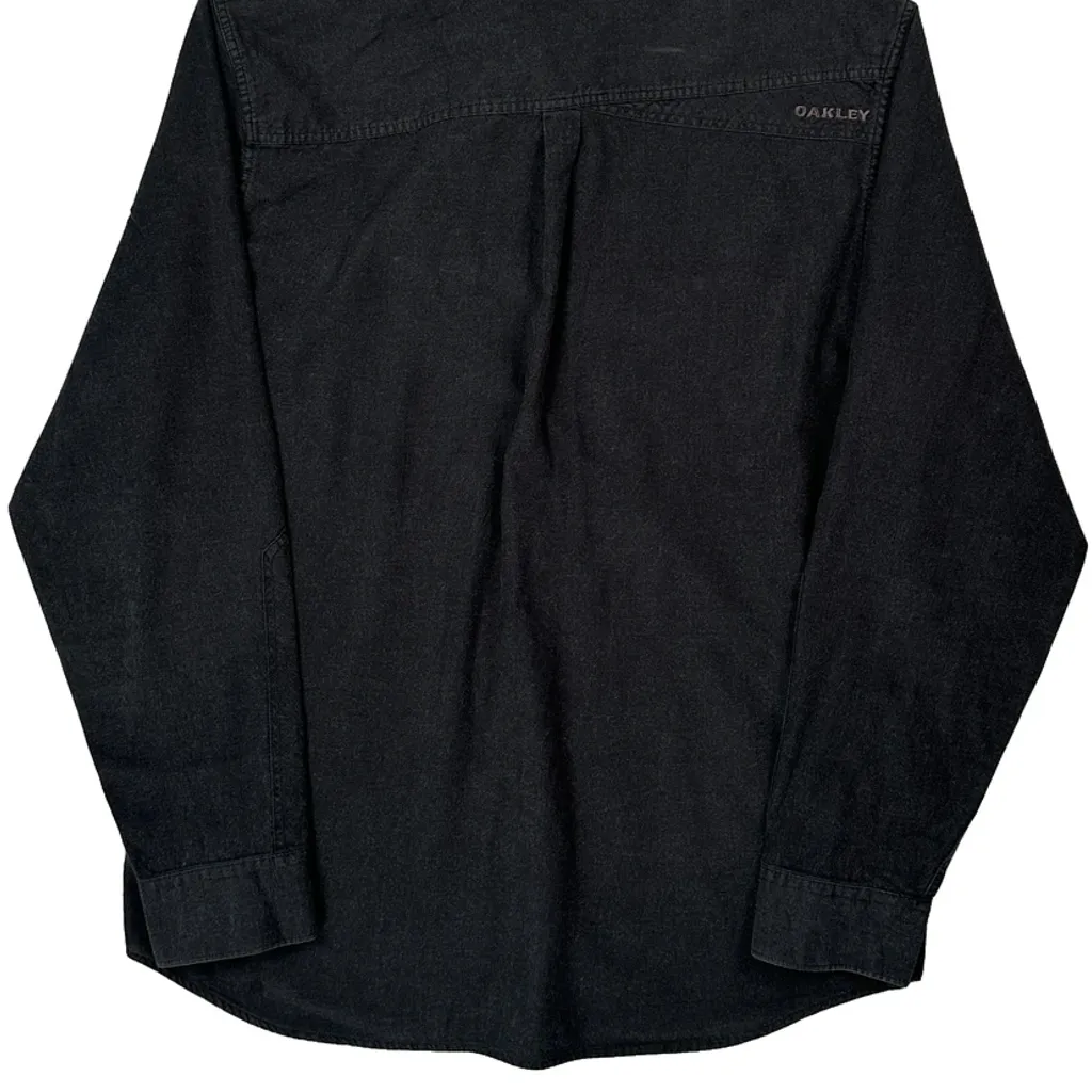 Oakley Denim Shirt - Medium Black Cotton - Image 6