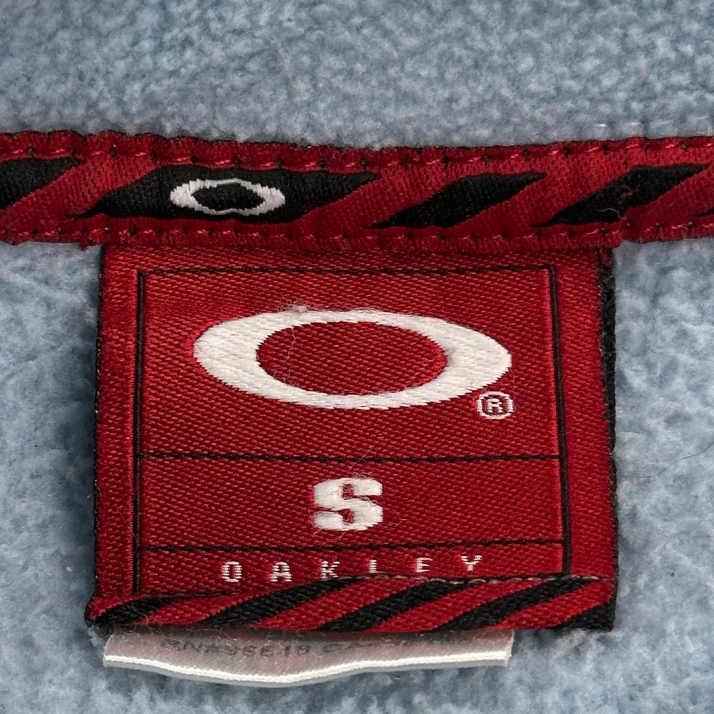 Oakley Fleece Jacket - Small Blue Polyester - Image 3