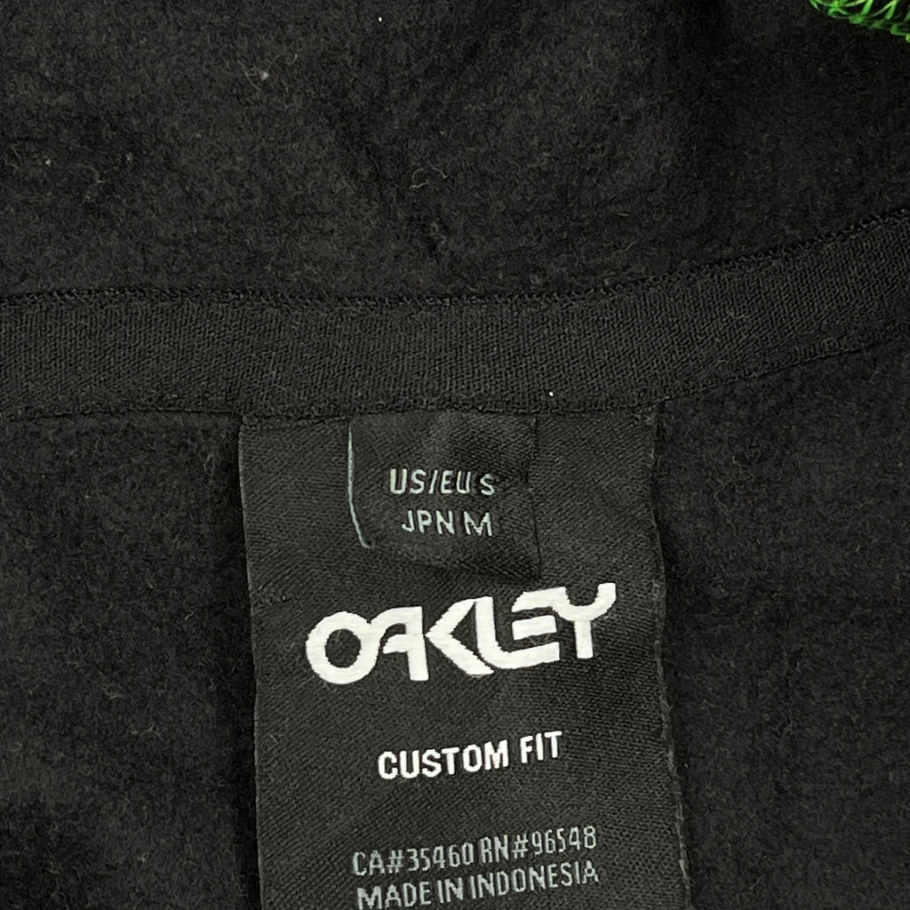 Oakley Contrast Stitch Hoodie - Medium Black Cotton - Image 3