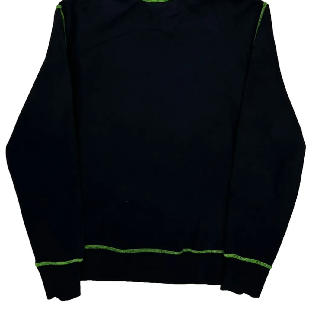 Oakley Contrast Stitch Hoodie - Medium Black Cotton - Image 7
