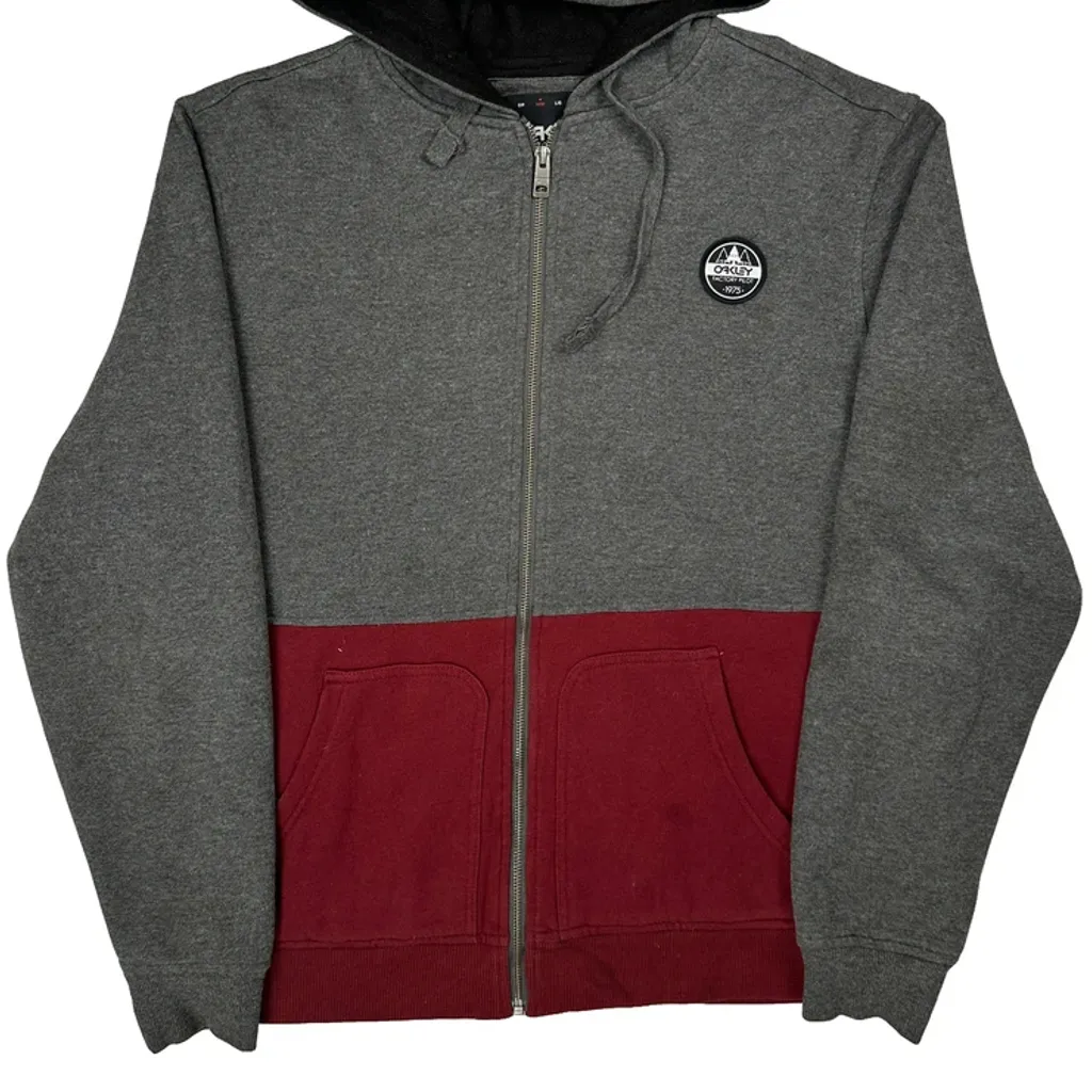 Oakley Hoodie - Medium Burgundy Cotton Blend - Image 4
