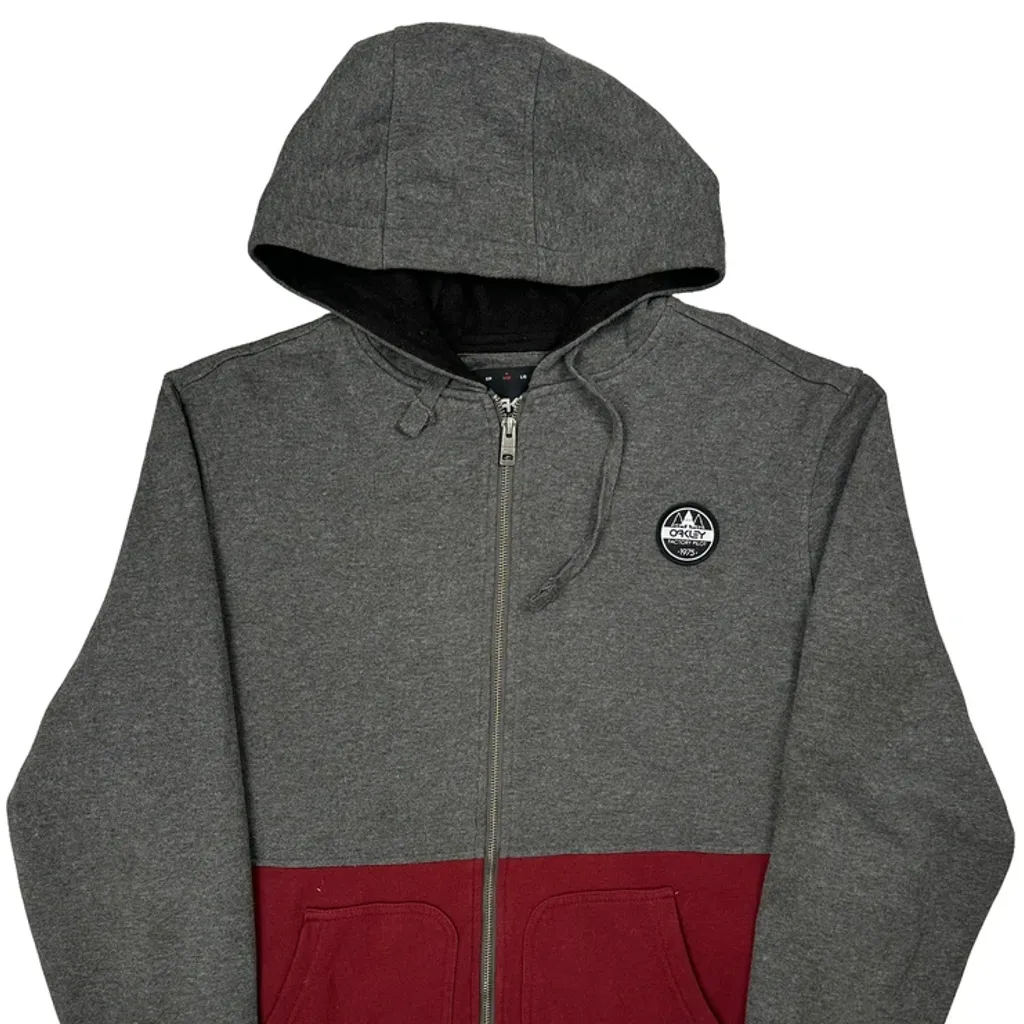 Oakley Hoodie - Medium Burgundy Cotton Blend - Image 5