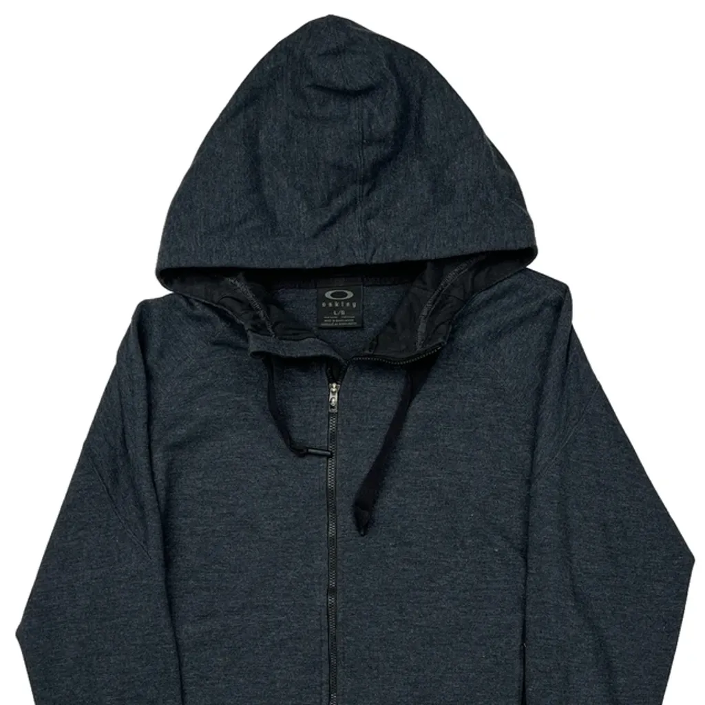 Oakley Hoodie - Large Grey Cotton Blend - Image 5