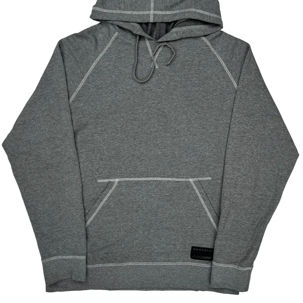 Oakley Hoodie - Medium Grey Cotton Blend - Image 4
