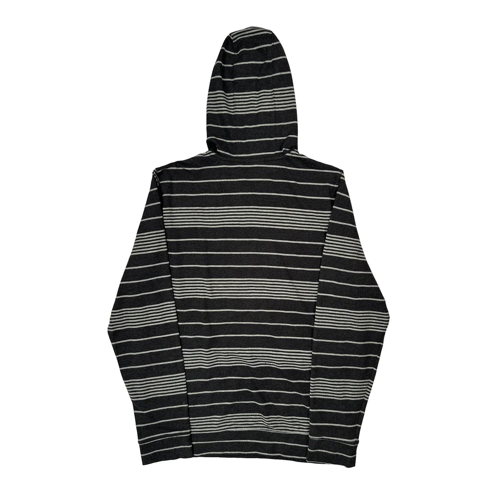 Oakley Striped Long Sleeve T-Shirt - Medium Black Cotton - Image 2