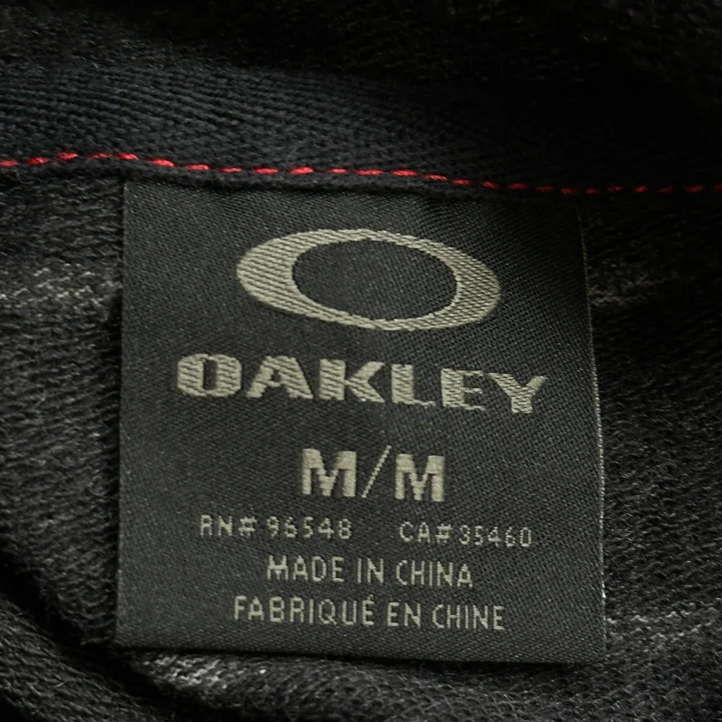 Oakley Striped Long Sleeve T-Shirt - Medium Black Cotton - Image 3
