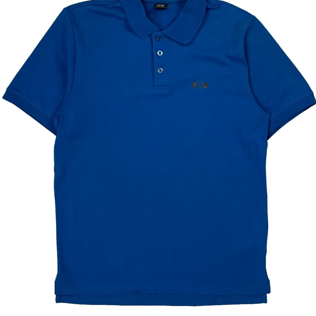 Oakley Polo Shirt - Medium Blue Cotton - Image 5