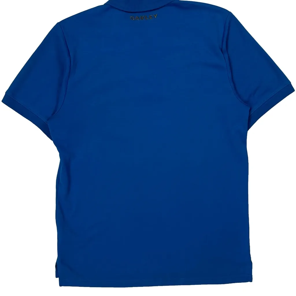 Oakley Polo Shirt - Medium Blue Cotton - Image 6