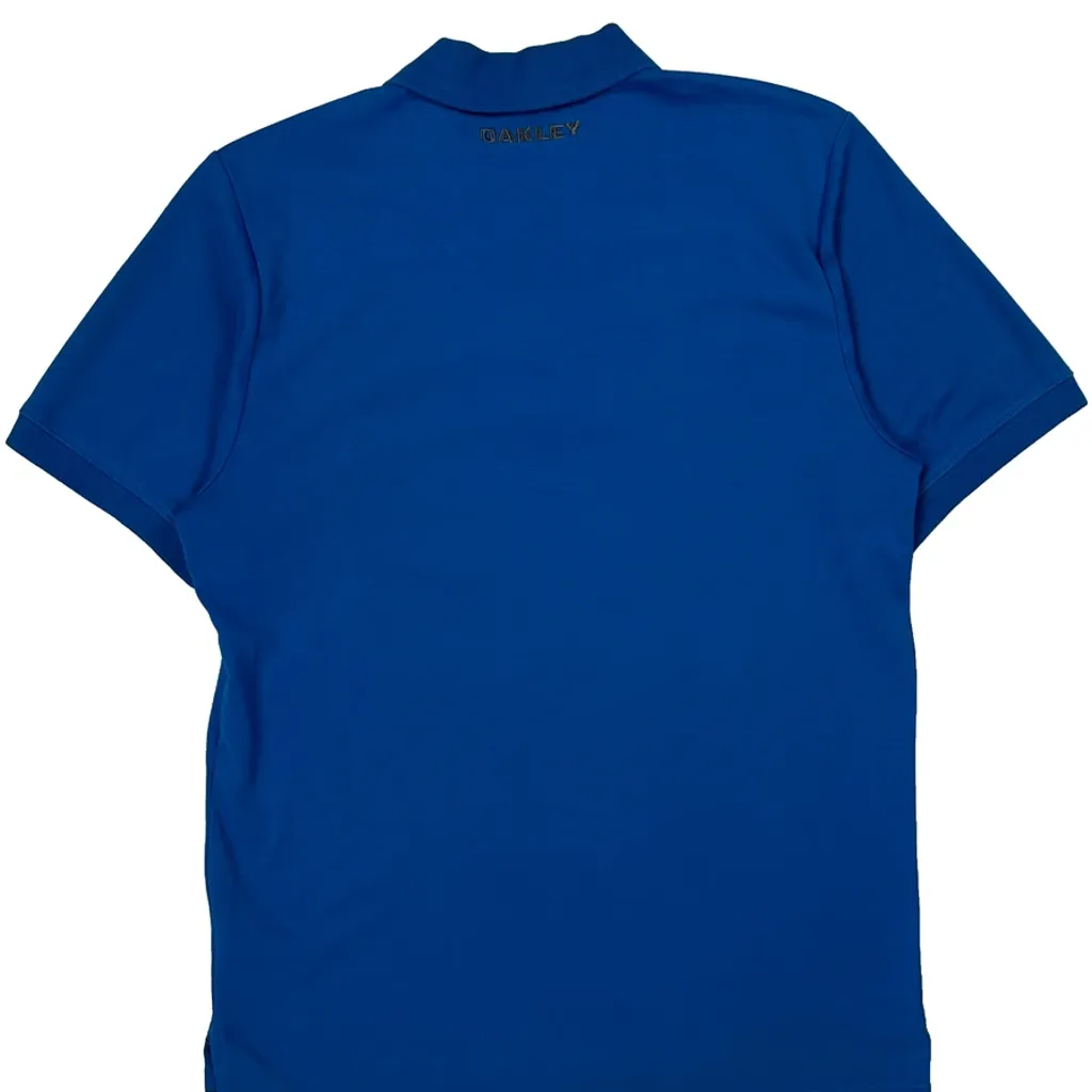 Oakley Polo Shirt - Medium Blue Cotton - Image 7