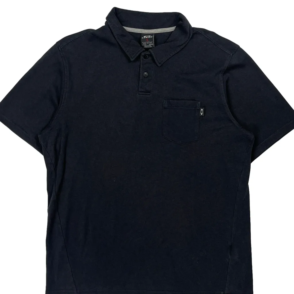 Oakley Polo Shirt - Large Navy Cotton - Image 5