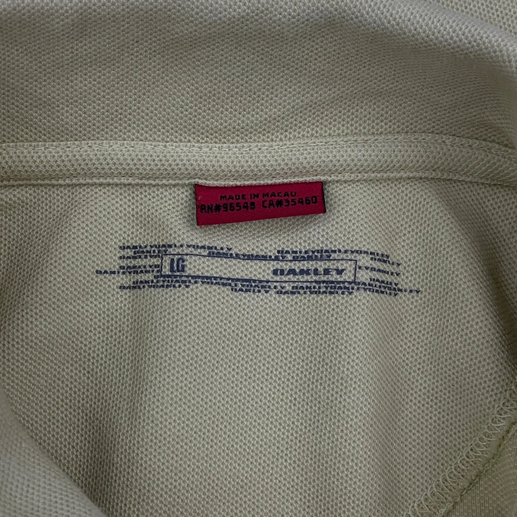 Oakley Polo Shirt - Large Yellow Cotton - Image 4