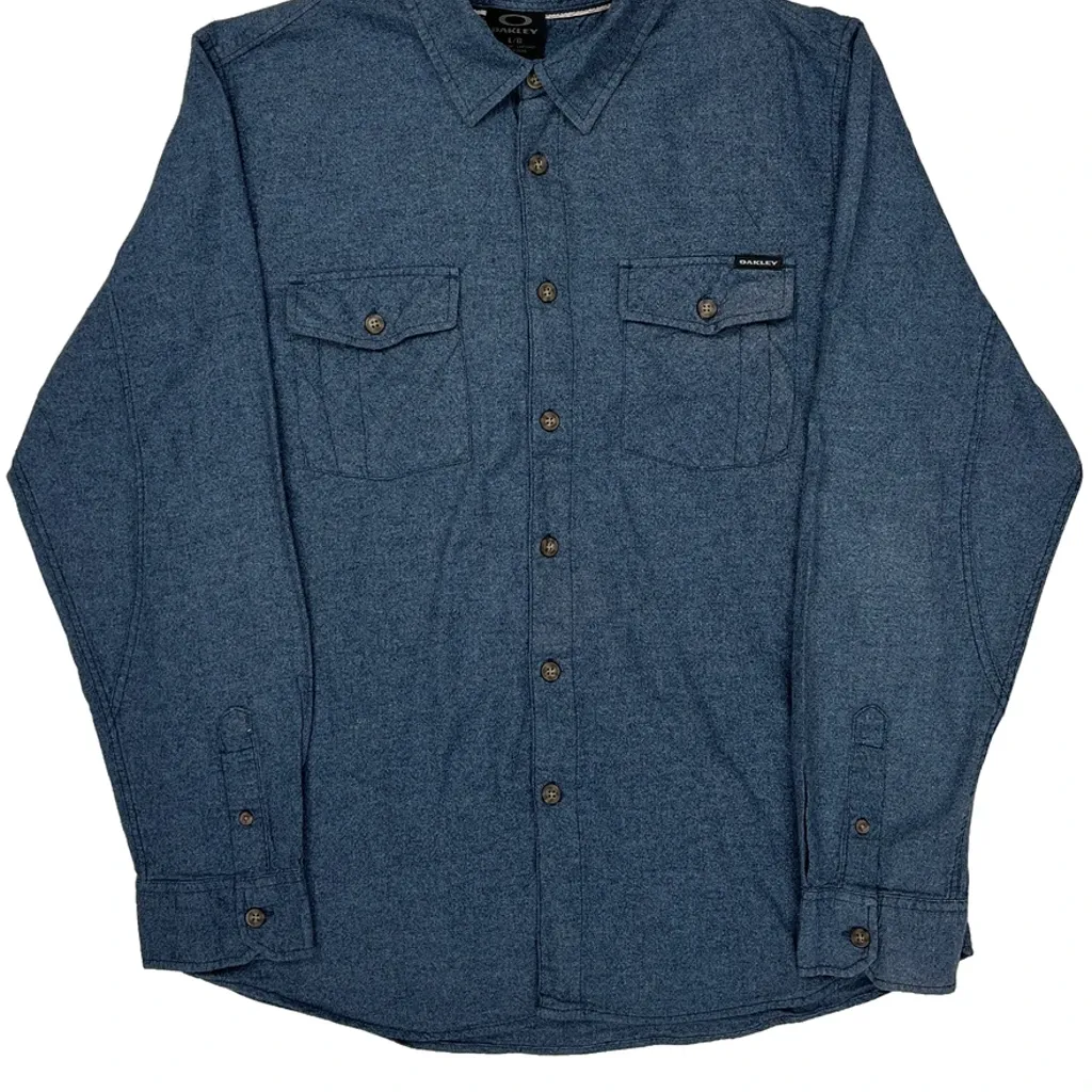 Oakley Shirt - Large Blue Cotton - Image 5