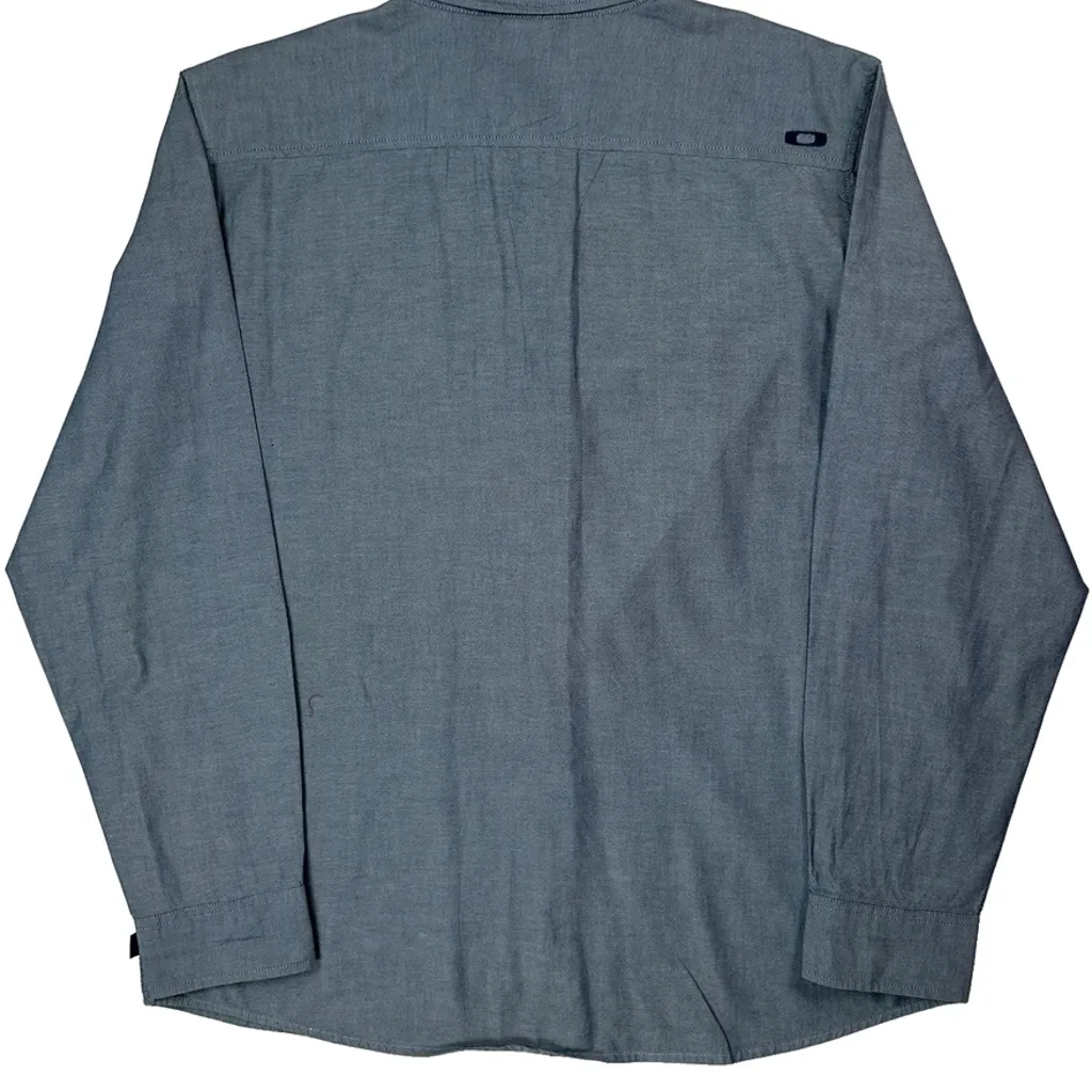 Oakley Shirt - XL Blue Cotton - Image 6