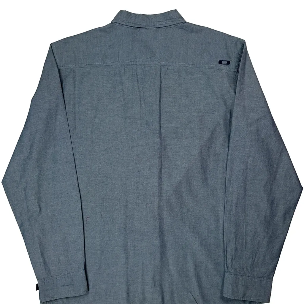 Oakley Shirt - XL Blue Cotton - Image 7