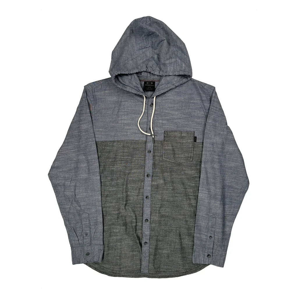 Oakley Shirt - Large Gray Cotton