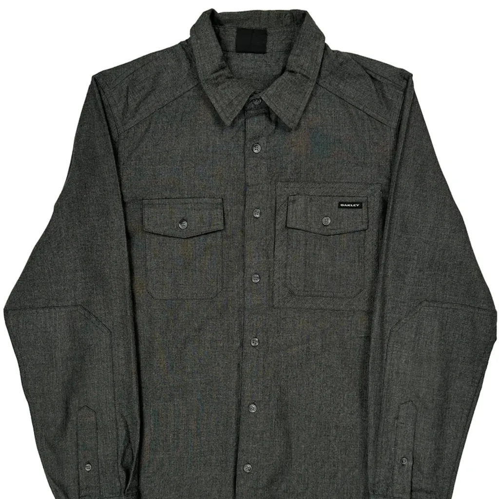Oakley Shirt - Small Gray Cotton Blend - Image 5