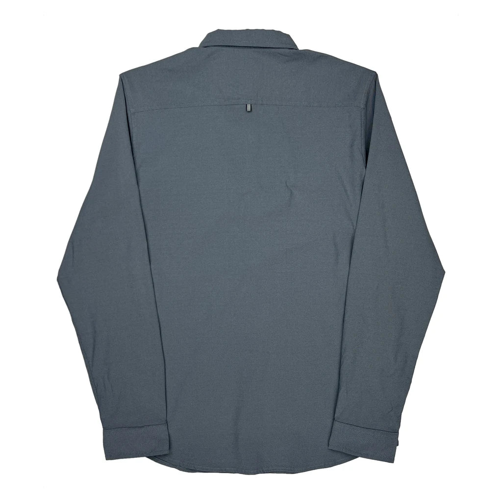 Oakley Slim Fit Shirt - Large Grey Cotton - Image 2