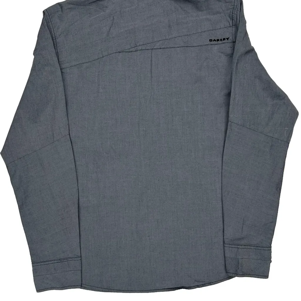 Oakley Slim Fit Shirt - Large Grey Cotton - Image 7