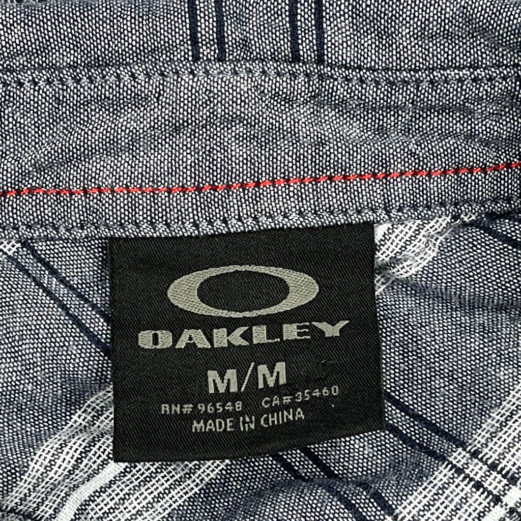 Oakley Checked Shirt - Medium Grey Cotton - Image 3