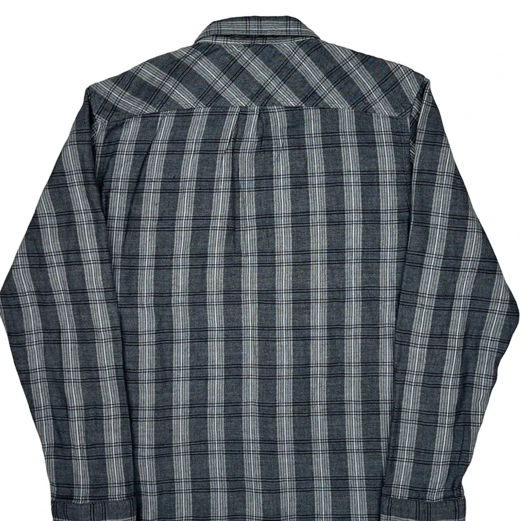 Oakley Checked Shirt - Medium Grey Cotton - Image 6