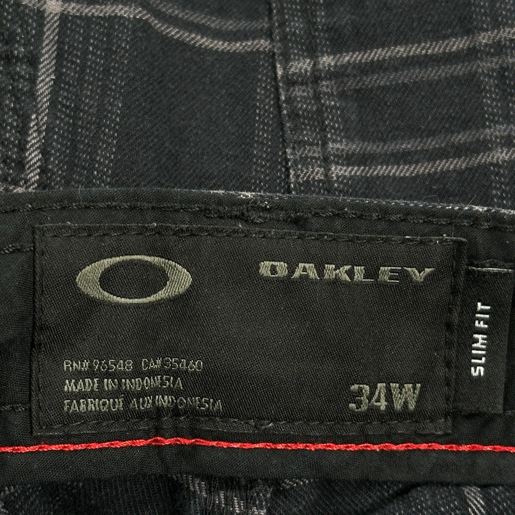 Oakley Checked Shorts - 32W 11L Black Cotton - Image 6