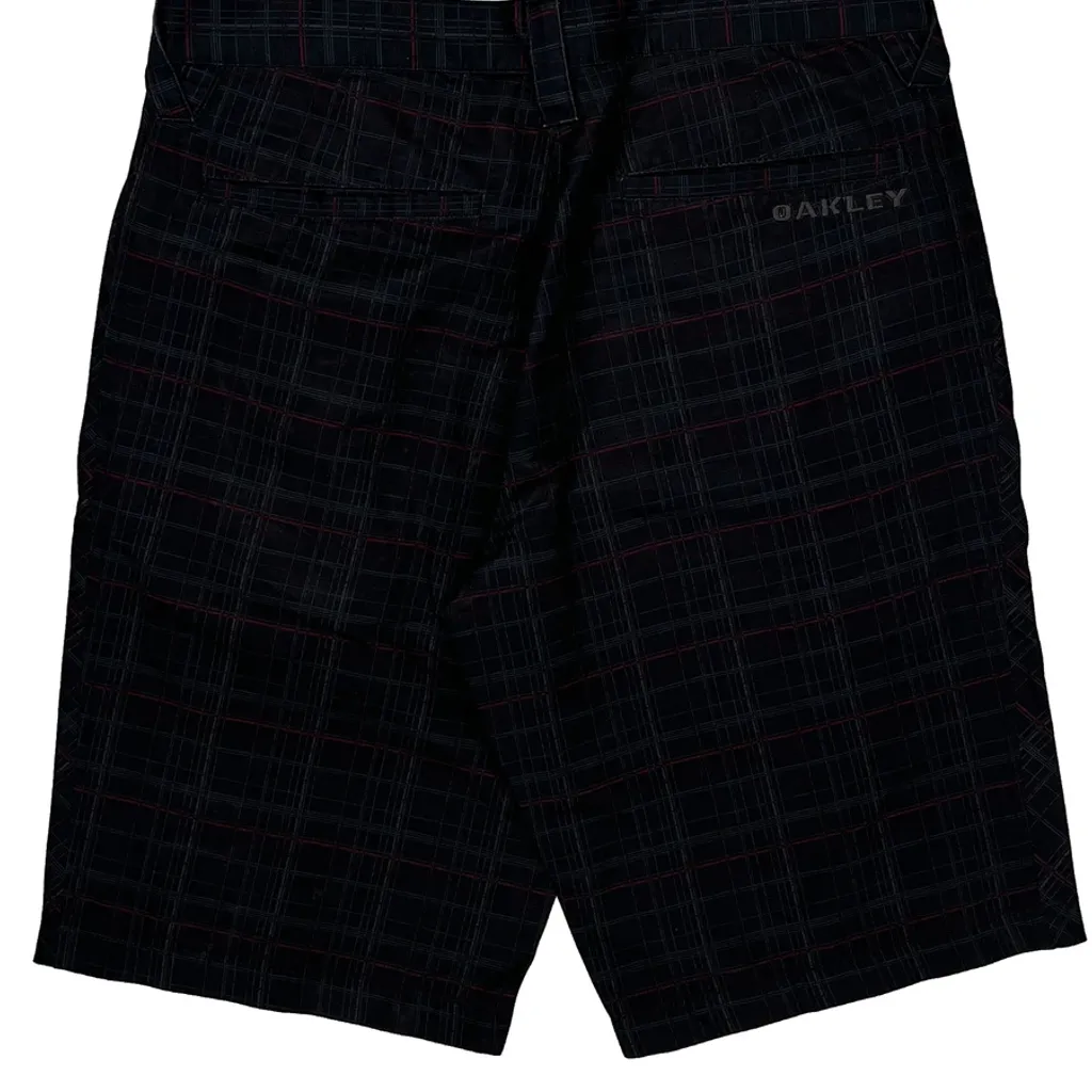 Oakley Checked Shorts - 32W 10L Black Polyester - Image 7