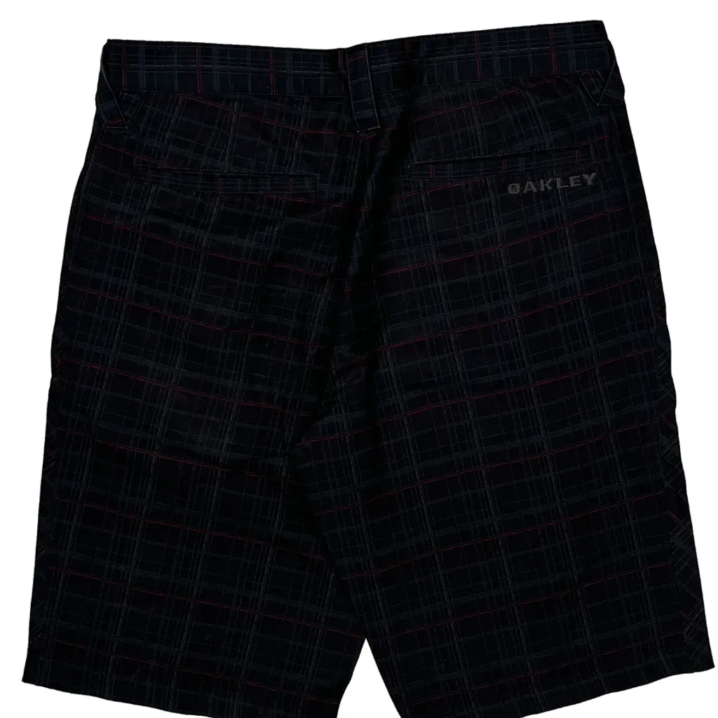 Oakley Checked Shorts - 32W 10L Black Polyester - Image 8