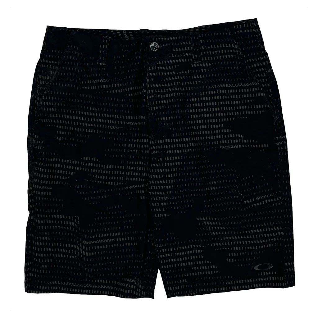 Oakley Camo Shorts - 32W 10L Black Polyester - Image 2